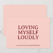 Custom Confidence & Self-Care Card for Women Feestdagenkaart (Voorkant / Achterkant)