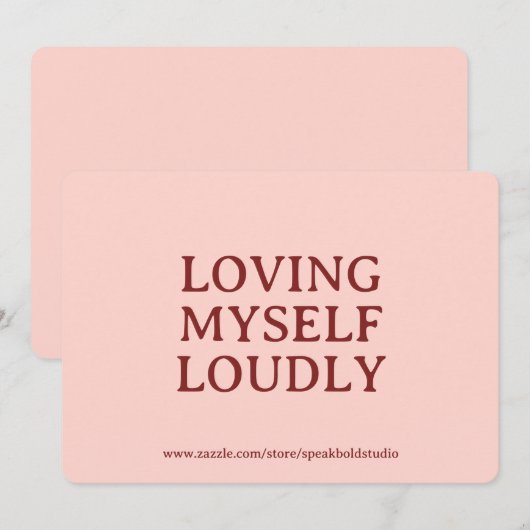 Custom Confidence & Self-Care Card for Women Feestdagenkaart (Voorkant / Achterkant)