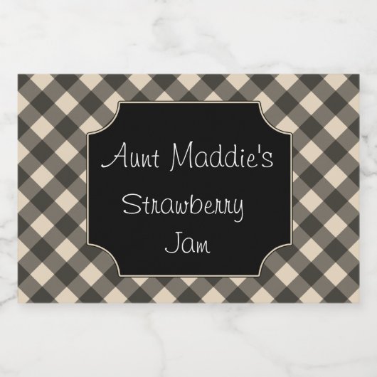 Custom Cooking Canning Label Gift Jar Stickers (Enkel label)