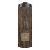 Custom Cool Abstract Tree Bark Wood Art Motif Thermosbeker (Voorkant)