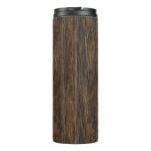 Custom Cool Abstract Tree Bark Wood Art Motif Thermosbeker (Achterkant)