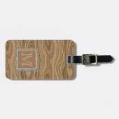 Custom Cool Artistic Abstract Wood Grain Pattern Bagagelabel (Voorkant horizontaal)