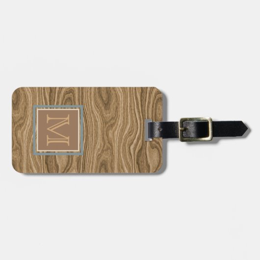Custom Cool Artistic Abstract Wood Grain Pattern Bagagelabel (Voorkant horizontaal)