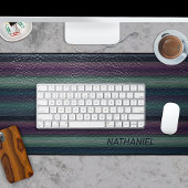 Custom Cool Artistiek Modern Art Stripes Patroon Bureaumat