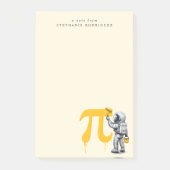Custom Cool Astronaut Painting Pi Symbol Pi Day  Post-it® Notes (Voorkant)