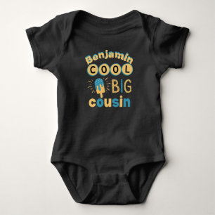 Custom Cool Big Cousin Baby Bodysuit
