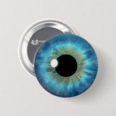 Custom Cool Blue Eye Iris Eyeball Fun Round Button (Voorkant /achterkant)
