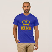 Custom Cool King Grafisch Kroonontwerp T-shirt (Voorkant volledig)