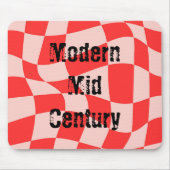 Custom Cool ontwerp kleurrijk rood geruit patroon Muismat (Voorkant)