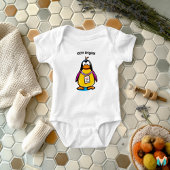 Custom Cool Penguin Shirt met Naam en Telefoon Lab