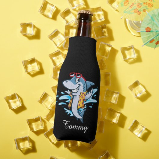 Custom Cool Shark Dude Flesjeskoeler (Insitu Zomer)