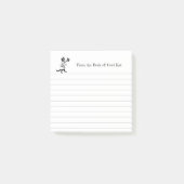 Custom  Cool Top Hat Cat Lined Sticky Post-it® Notes (Voorkant)