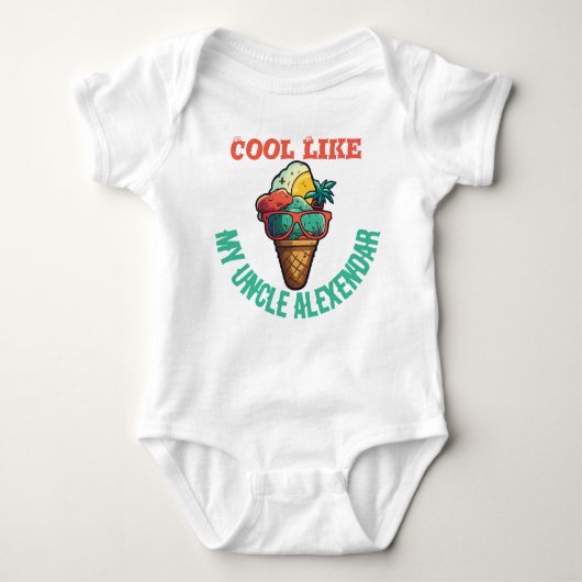 Custom Cool Zoals mijn oom Romper (Voorkant)