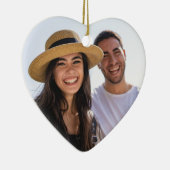 Custom Coordinates Fist Date Valentine's Day Gift Keramisch Ornament (Rechts)