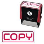 Custom Copy Business Stamp - Audiowide Zelfinktende Stempel (In situ)