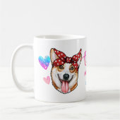 Custom Corgi Ma Cute Moederdag Hondenliefhebber Koffiemok (Links)