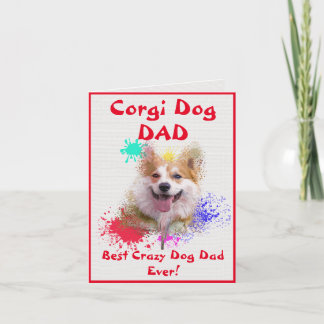 Custom Corgi Pap Hond Beste Gek Hond Papa Digitaal Kaart