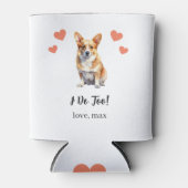 Custom Corgi Pet Wedding Koelbox Blikjeskoeler (Voorkant)