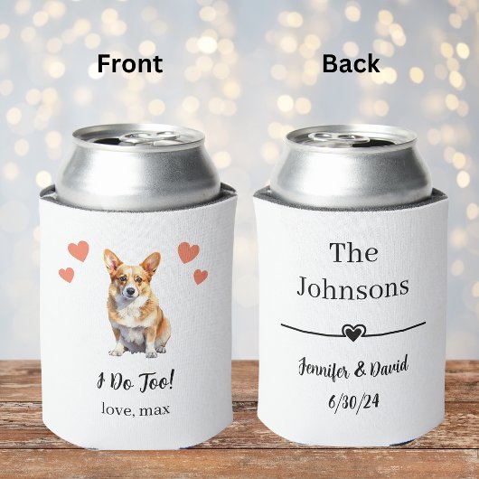 Custom Corgi Pet Wedding Koelbox Blikjeskoeler
