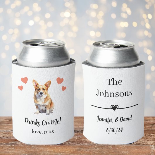 Custom Corgi Pet Wedding Koelbox Blikjeskoeler