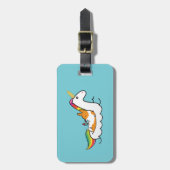 Custom Corgi Unicorn Floatie Bagagelabel (Voorkant verticaal)