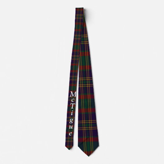 Custom Cork County Irish Tartan Stropdas (Achterkant)