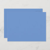 Custom Cornflower Blue Afbeelding-Perfect Standaar Briefkaart (Voorkant / Achterkant)