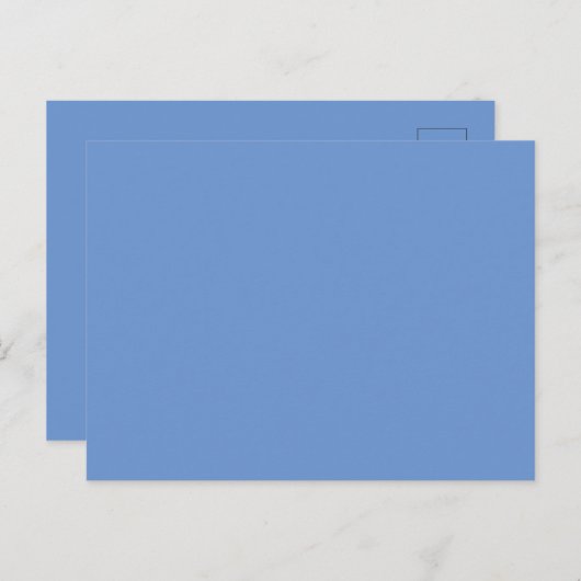 Custom Cornflower Blue Afbeelding-Perfect Standaar Briefkaart (Voorkant / Achterkant)