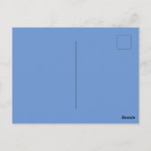 Custom Cornflower Blue Afbeelding-Perfect Standaar Briefkaart (Achterkant)