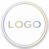 Custom Corporate Business Grote Ronde Logo Eenvoud Sticker (Voorkant)