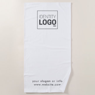 Custom Corporate Business Logo Black Chocolate Fav Strandlaken