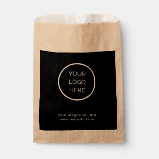 Custom Corporate Business Logo Black Paper Favor B Bedankzakje