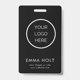Custom Corporate Business Logo Employee Black Badg Badge