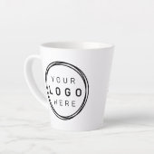 Custom Corporate Business Logo Latte Latte Mok (Linkerhoek)