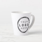 Custom Corporate Business Logo Latte Latte Mok (Rechterhoek)