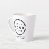 Custom Corporate Business Logo Latte Mok (Linkerhoek)