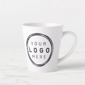Custom Corporate Business Logo Latte Mok (Rechts)