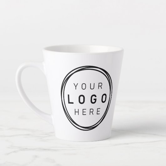 Custom Corporate Business Logo Latte Mok (Links)
