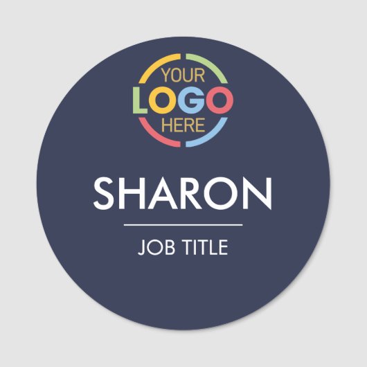 Custom Corporate Business Logo Medewerker Magnetis Naamplaatje (Voorkant)