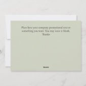 Custom Corporate Christmas Wenskaart 2025 Feestdagenkaart (Achterkant)