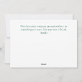 Custom Corporate Christmas Wenskaart 2025 Feestdagenkaart (Achterkant)