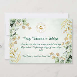 Custom Corporate Christmas Wenskaart 2025 Feestdagenkaart