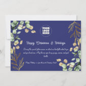 Custom Corporate Christmas Wenskaart 2025 Feestdagenkaart (Voorkant)