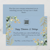 Custom Corporate Christmas Wenskaart 2025 Feestdagenkaart (Voorkant / Achterkant)