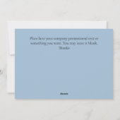 Custom Corporate Christmas Wenskaart 2025 Feestdagenkaart (Achterkant)