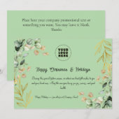Custom Corporate Christmas Wenskaart 2025 Feestdagenkaart (Voorkant / Achterkant)