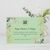 Custom Corporate Christmas Wenskaart 2025 Feestdagenkaart (Staand voorkant)