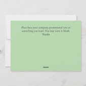 Custom Corporate Christmas Wenskaart 2025 Feestdagenkaart (Achterkant)