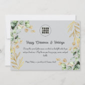 Custom Corporate Christmas Wenskaart 2025 Feestdagenkaart (Voorkant)