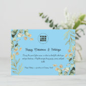 Custom Corporate Christmas Wenskaart 2025 Feestdagenkaart (Staand voorkant)